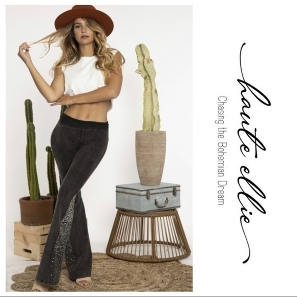 RONSTADT-Mineral Wash Wide Leg Yoga Pant - Picture 5 of 15